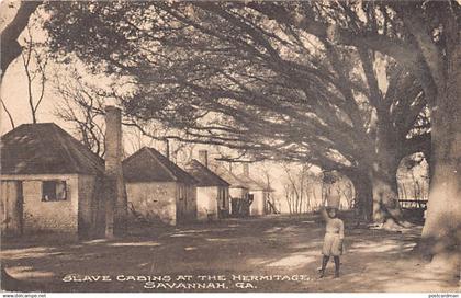 Usa - SAVANNAH (GA) Slave cabins at the Hermitage