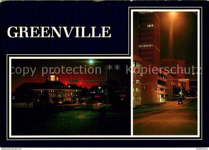 73717491 Greenville South Carolina Partial view night view Center of the industr