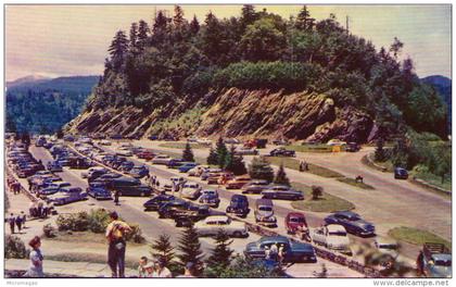 The parking area at Newfound Gap, Great Smoky Mountains National Park