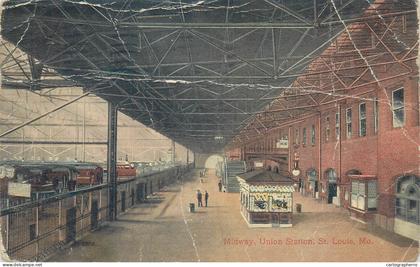 postcard United States > MO - Missouri > St Louis – Missouri Midway Union station