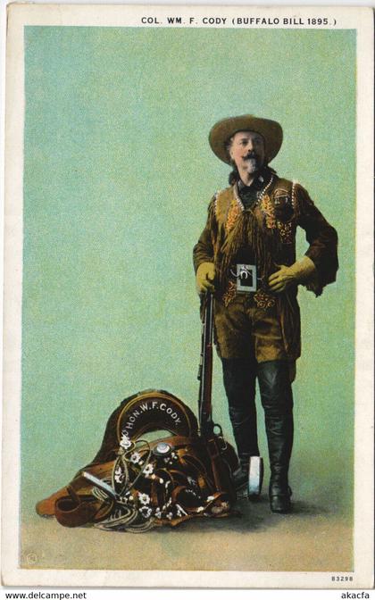 PC WILLIAM F. CODY "BUFFALO BILL", Vintage Postcard (b42553)