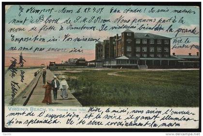 VIRGINIA BEACH, Va. Princess Anne Hotel - 1907