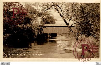 USA // EE. UU. A VERMONT COVERED BRIDGE MONTGOMERY VT FULLER PHOTO