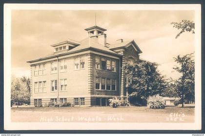 WA Washington High School Wapato Wash Real photo Ellis