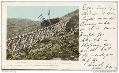 New Hampshire - White Mountains - Mt. Washington Cog Railway - Jacobs Ladder - Zahnradbahn - Copyright by Detroit Photog