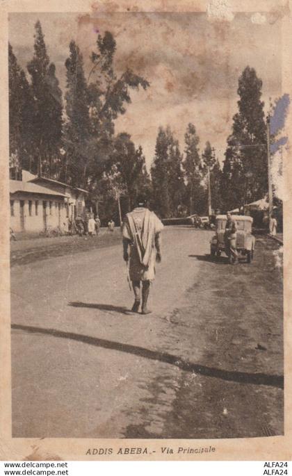 CARTOLINA ADDIS ABEBA ETIOPIA -CATTIVO STATO (RY7168