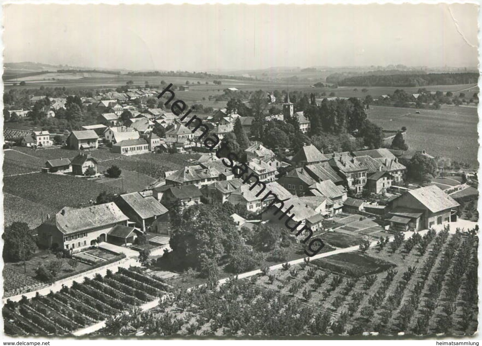 Etoy - Luftaufnahme - Foto-AK Grossformat - Verlag Perrochet Lausanne - gel.