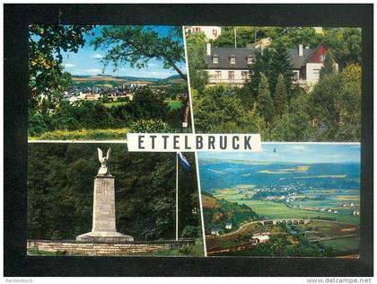 CPSM - Luxembourg - ETTELBRUCK - Multivues ( vue générale aérienne auberge jeunesse Monument Patton P; KRAUS )