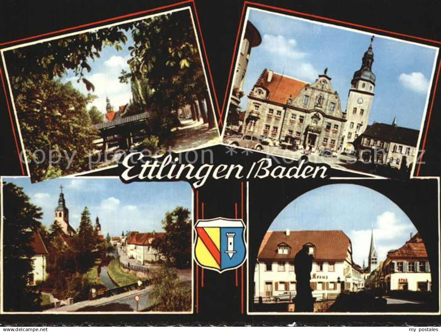 Ettlingen Rathaus Turm Stadtansichten