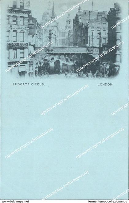 ce510 cartolina london londra  ludgate circus regno unito