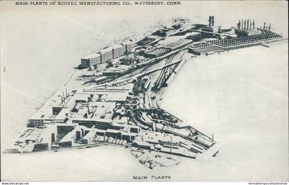 aq313 cartolina main plants of scovill manufacturing co waterbury