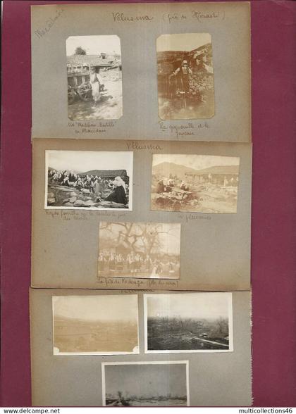 171123 - MILITARIA GUERRE 14 18 - PHOTOS CIRCA 1917 - MACEDOINE VELUSINA rouet pleureuses fête de Vodenza