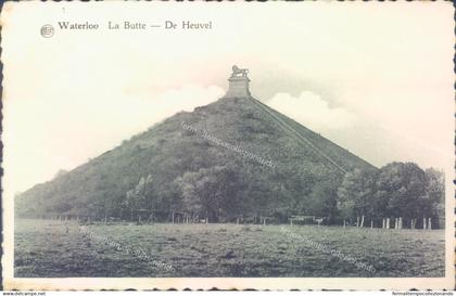 ah84 cartolina waterloo la butte de heuvel