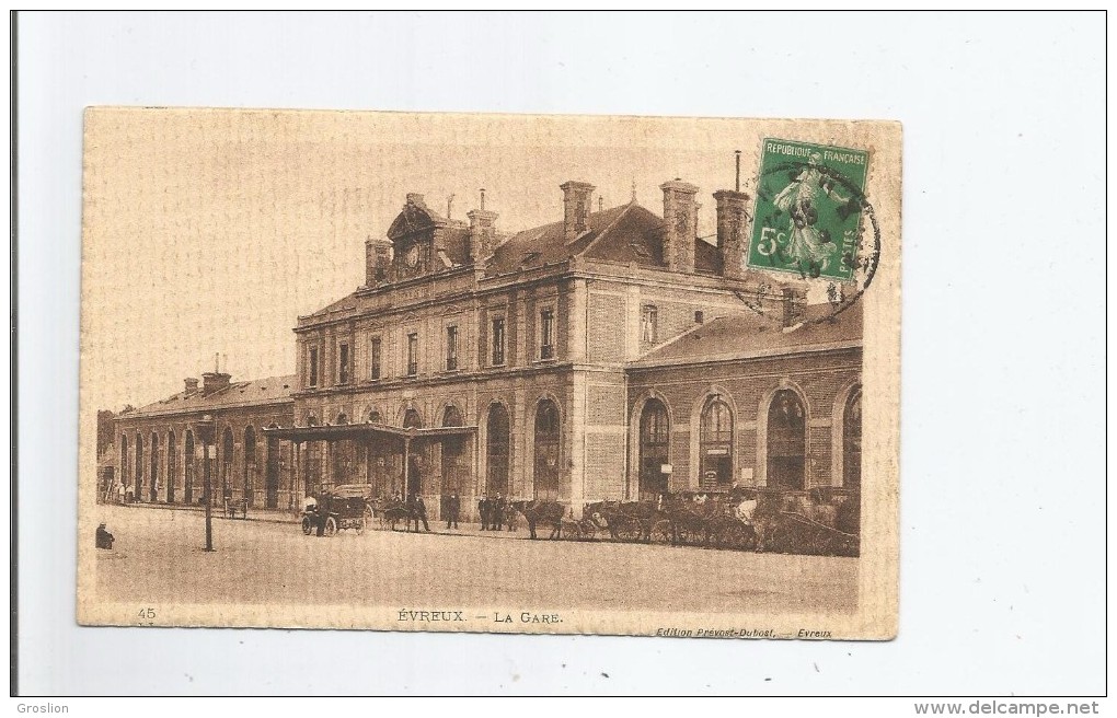 EVREUX 45 LA GARE 1913