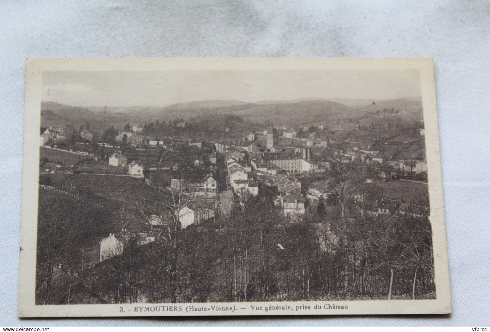 Eymoutiers, vue générale prise du château, Haute Vienne 87