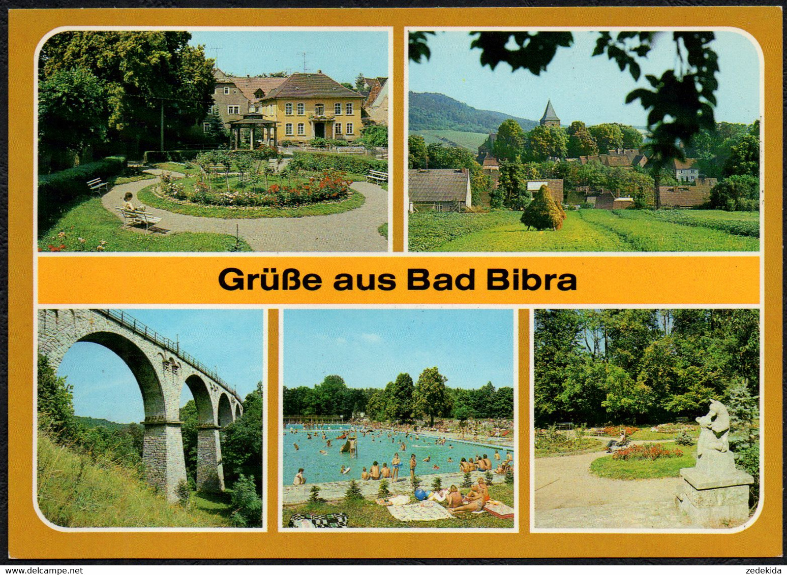 F3673 - TOP Bad Bibra Freibad Viadukt - Bild und Heimat Reichenbach