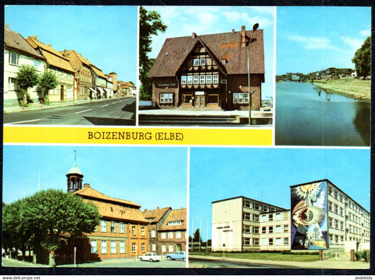 F7279 - TOP Boizenburg Schule Neubauten Rathaus - Bild und Heimat Reichenbach