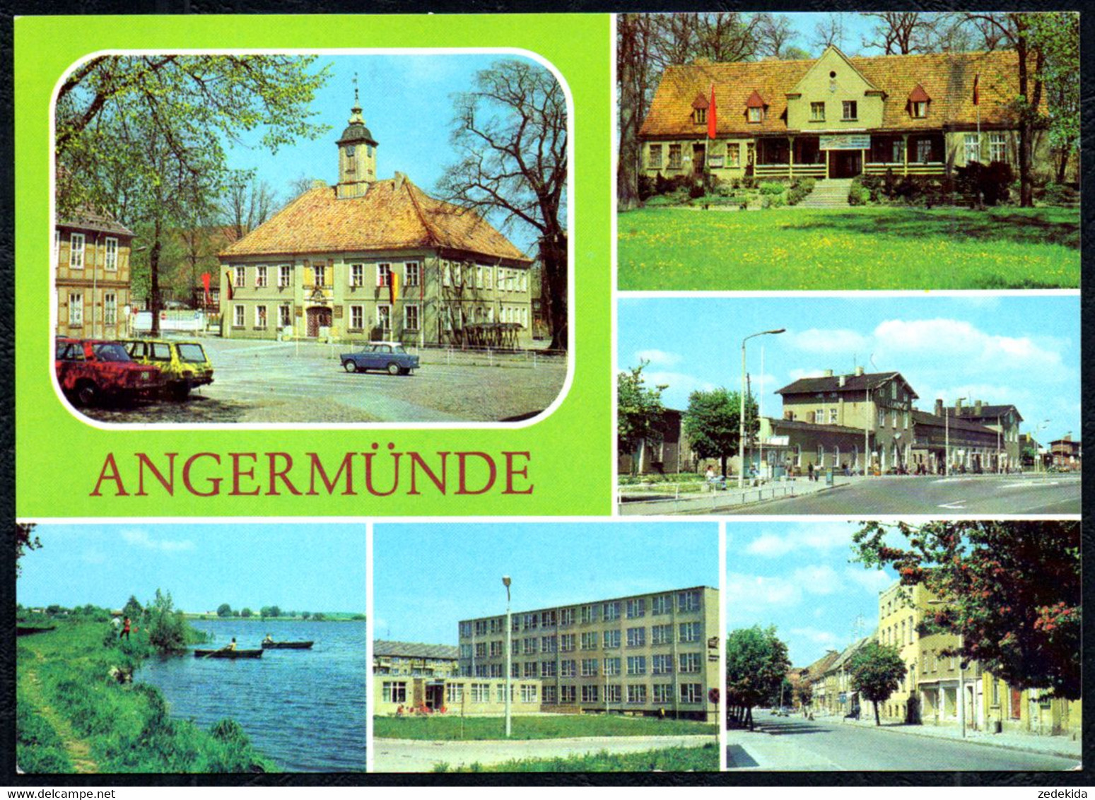 F7344 - Angermünde - Bahnhof HO Gaststätte Am Mündesee VEB Landbaukombinat Frankfurt - Bild und Heimat Reichenbach