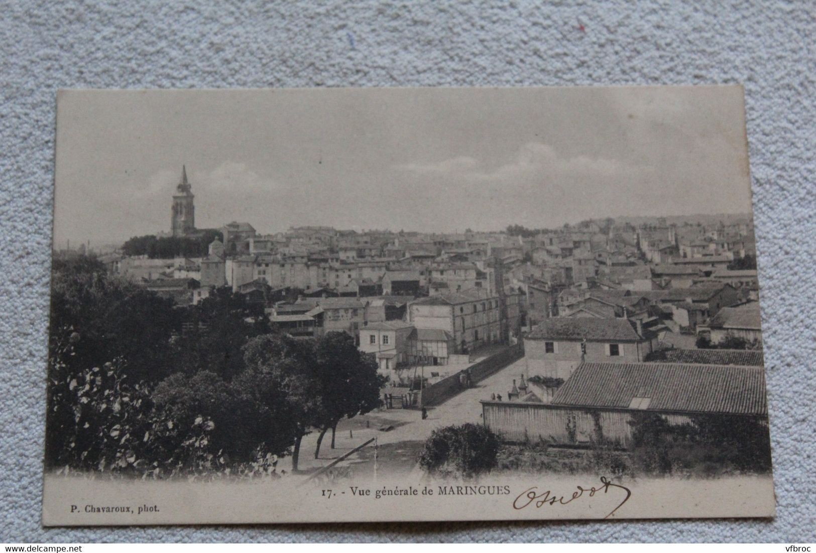 F910, Cpa 1903, vue générale de Maringues, Puy de Dôme 63