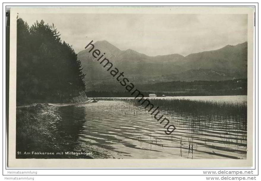 Faakersee - Mittagskogel - Foto-AK