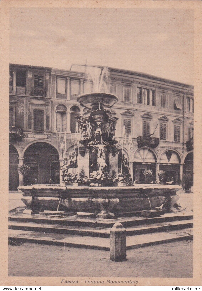 FAENZA - Fontana Monumentale