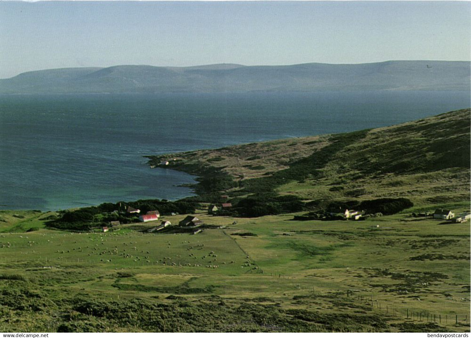 Falkland Islands, CARCASS ISLAND, Aerial View (1980s) Postcard