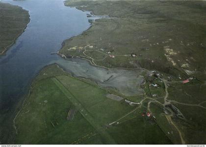 Falkland Islands, PORT HOWARD, Aerial View (1980s) Postcard