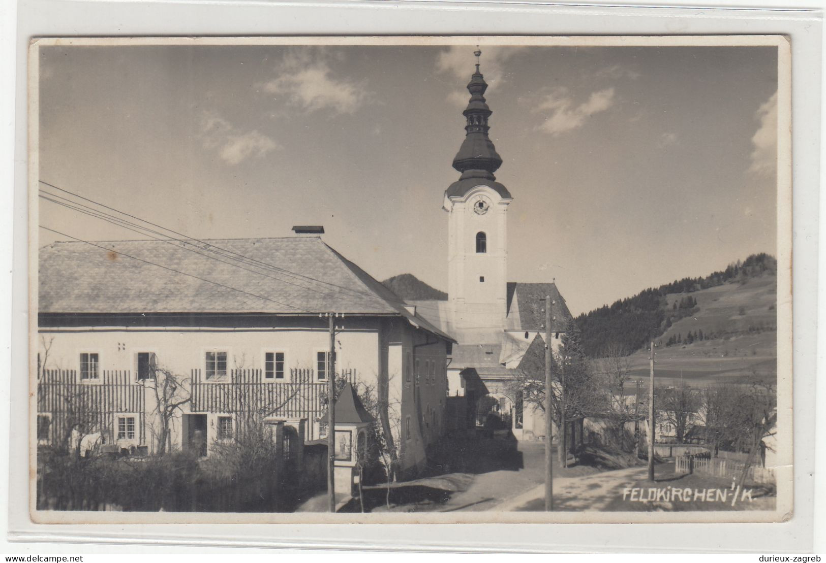 Feldkirchen old postcard posted 1968 b230801