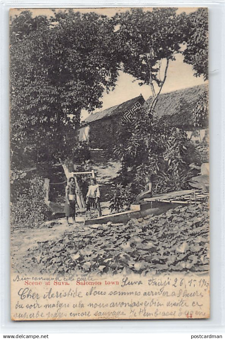 Fiji - Scene at Suva, Salomon Town - SEE STAMP & POSTMARK - Publ. unknown