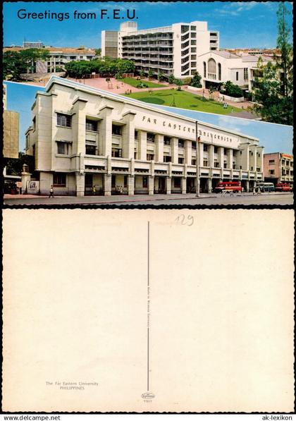 Philippines The Far Eastern University PHILIPPINES Greetings from F. E.U. 1975