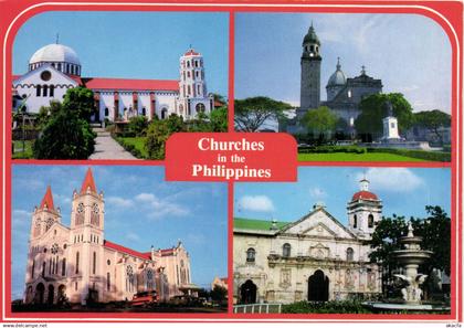 PC PHILIPPINES, CHURCHES IN THE PHILIPPINES, Modern Postcard (b43114)