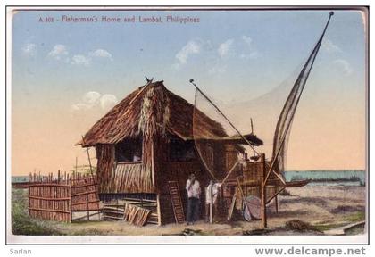 PHILIPPINES , Fisherman's home and Lambat