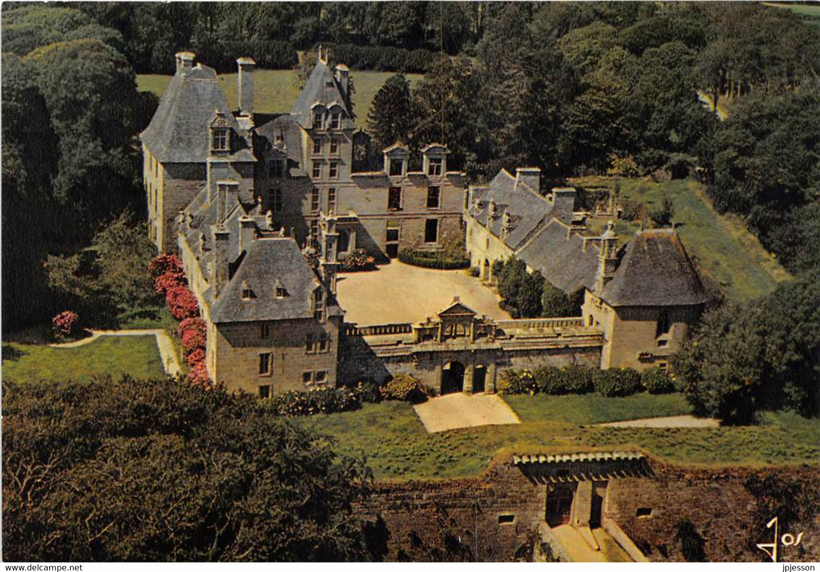 FINISTERE  29  SAINT VOUGAY - CHATEAU DE KERJEAN - VUE AERIENNE