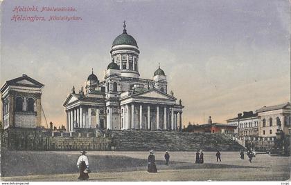 CPA Finlande Helsinki Eglise Nicolai