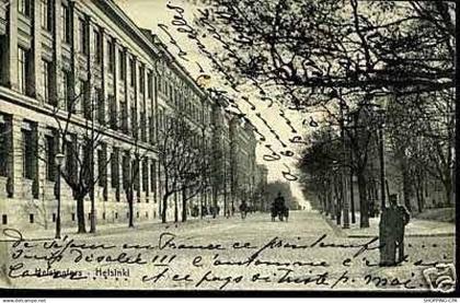 Finlande - Helsinki - Une avenue