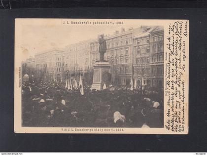 Finnland PPC Runeberg Statue 1904