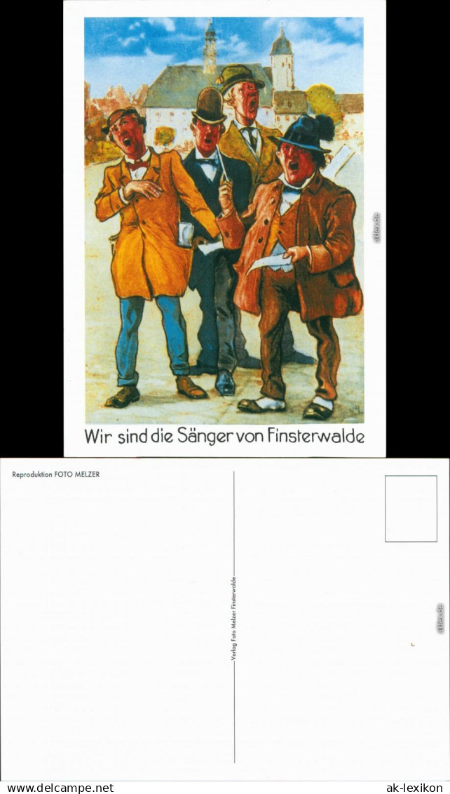 Finsterwalde Grabin Repro - Die Sänger von Finsterwalde - Zeichnung 1995