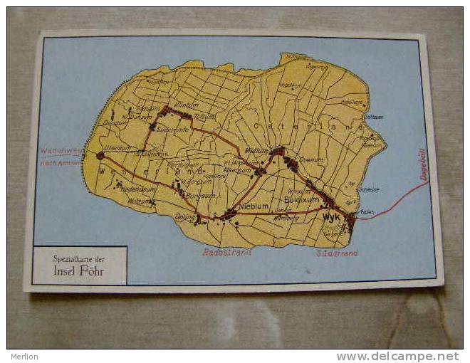 Föhr - Map    D81613