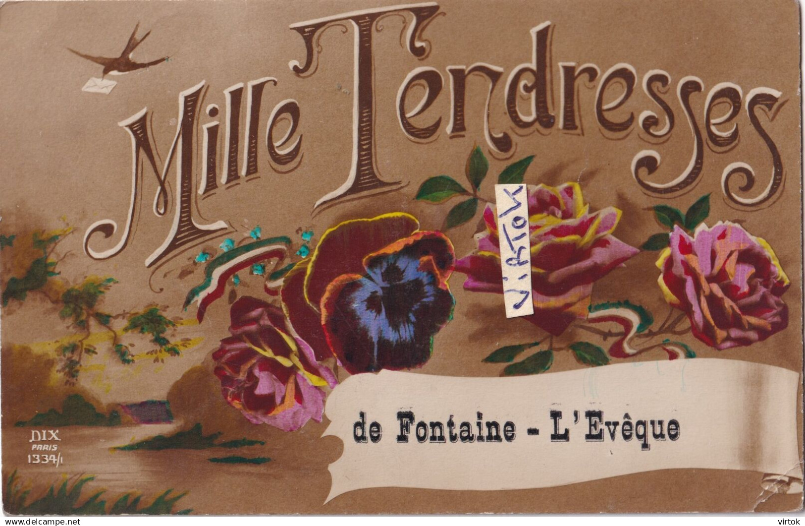 Fontaine - L'Eveque :  mille tendresses  1919