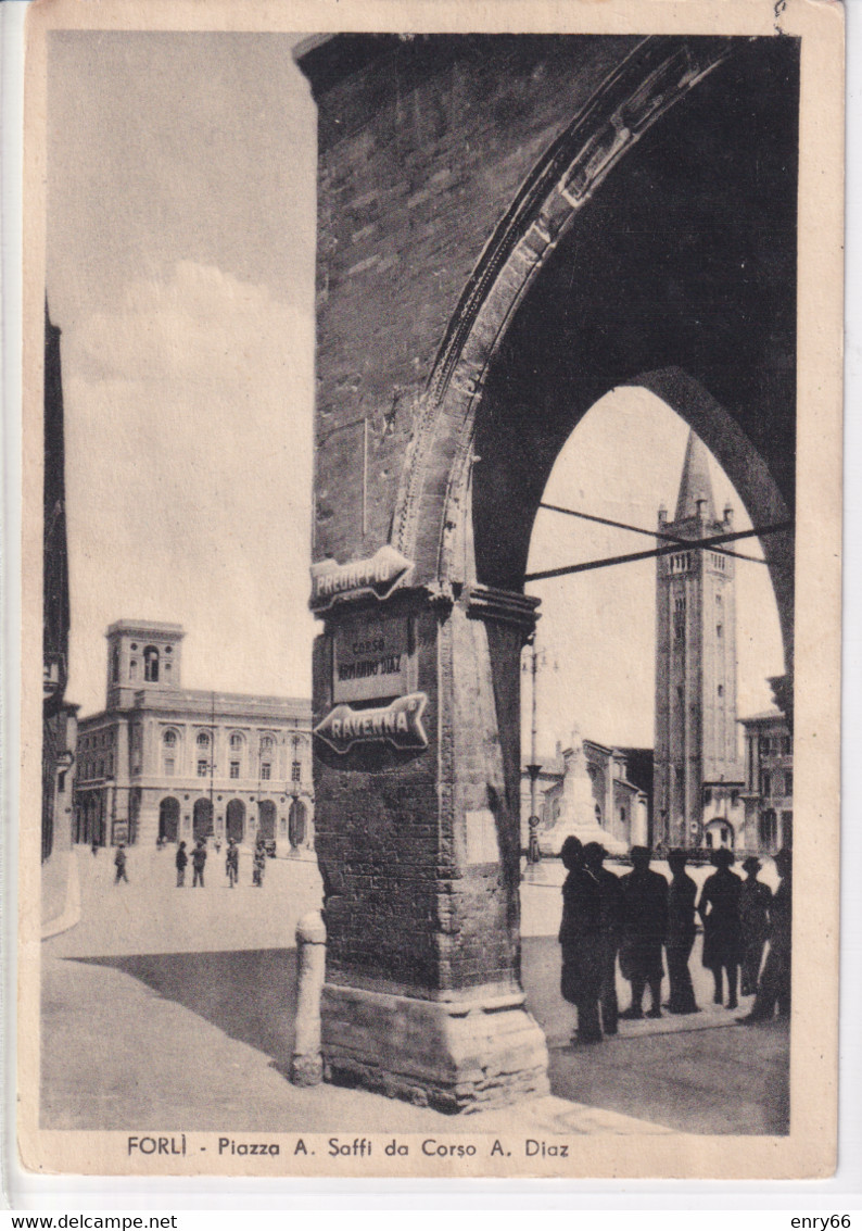 FORLI- PIAZZA SAFFI DA CORSO DIAZ