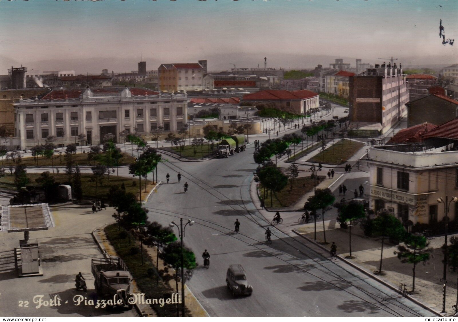 # FORLI': PIAZZALE MANGELLI -  1954 Forlì