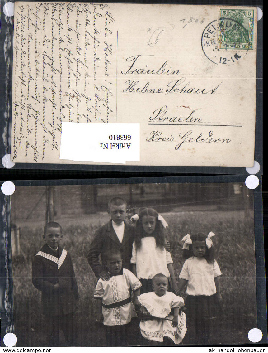 Foto-AK Fam. Johann Schaut Beckum Kr. Geldern Warendorf Münster n. Straelen