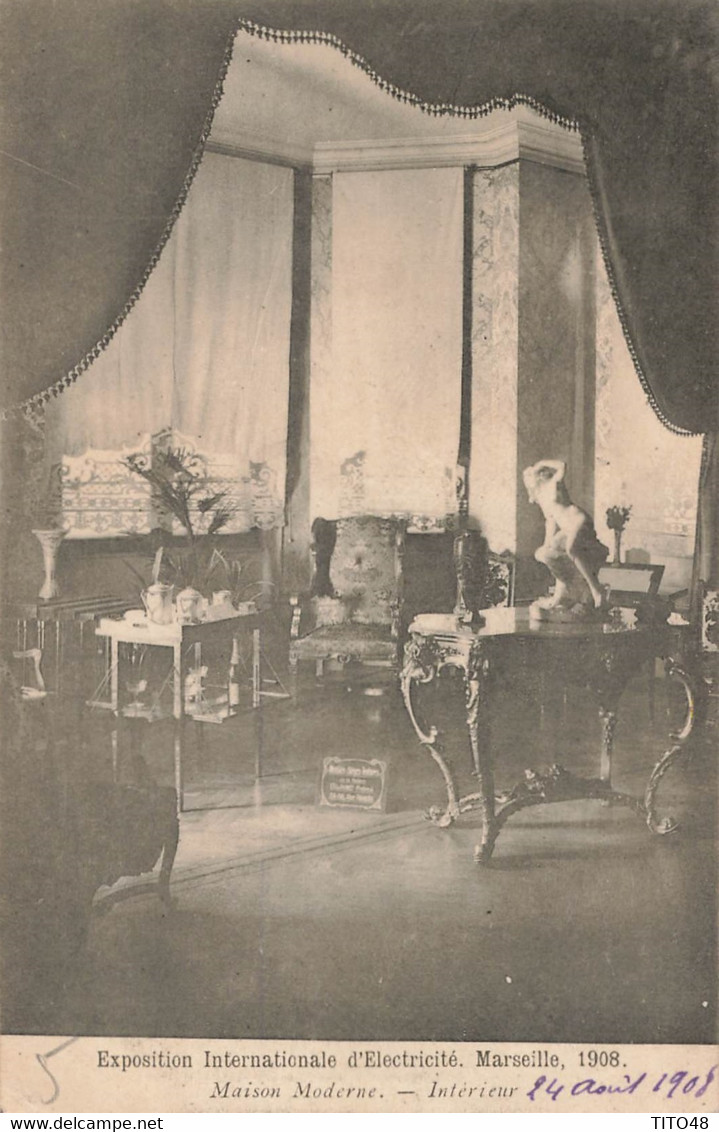 France (13 Marseille) - Exposition Internationale d'Electricité 1908 - Maison Moderne - Intérieur