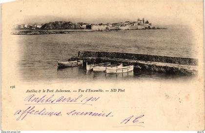 CPA ANTIBES - ANTIBES et le Port Aubernon - Vue d'Ensemble (639556)