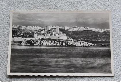 C798, Cpsm 1951, Antibes, la vieille ville et la chaine des Alpes, Alpes maritimes 06