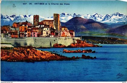 CPA ANTIBES - ANTIBES et la Chaine des Alpes (639591)