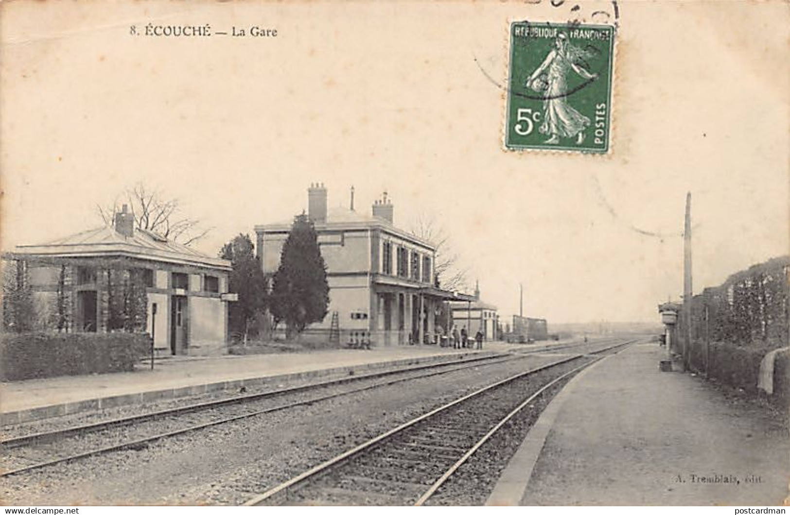 France - ÉCOUCHÉ (61) La Gare - PLI D'ANGLE Voir les scans pour l'état - Ed. TREMBLAIS 8