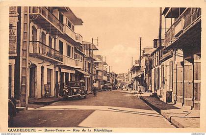Guadeloupe - BASSE-TERRE - Rue de la République - Ed. Catan