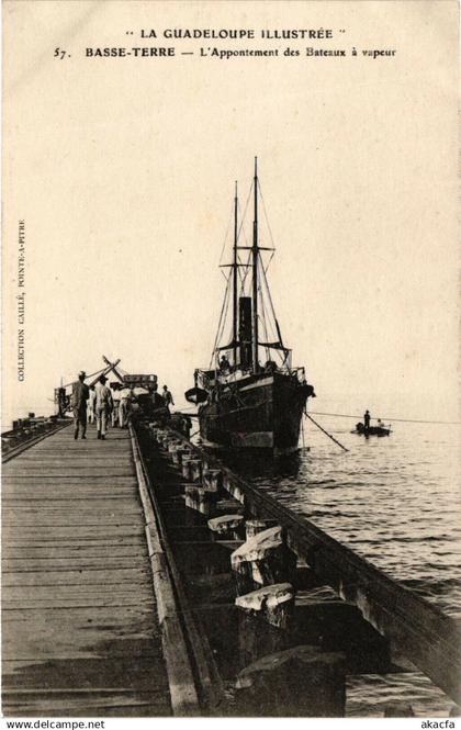 PC GUADELOUPE, CARIBBEAN, BASSE TERRE, L'APPONTEMENT, POSTCARD (B19890)