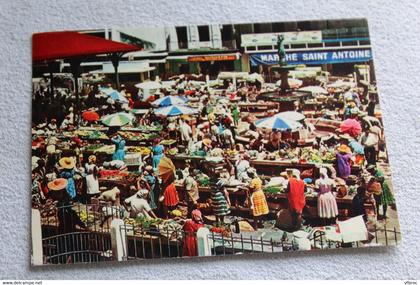 Cpm 1974, le marché de pointe à Pitre, Guadeloupe